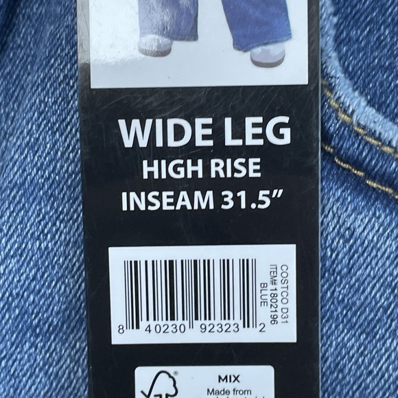 Well Worn Women's Size 10 / 30 Wide Leg Jeans Blue e0337 - Picture 2 of 5